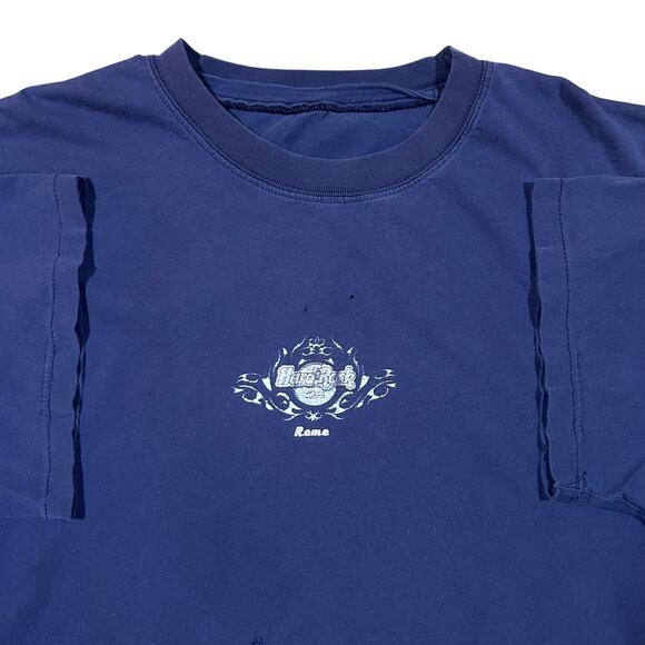 Vintage Hard Rock Cafe Rome Faded Back Graphic T-Shirt - Picture 1 of 4